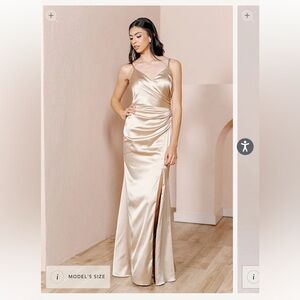 Selling Revelry Satin Rory in Romantic Blue Size 10